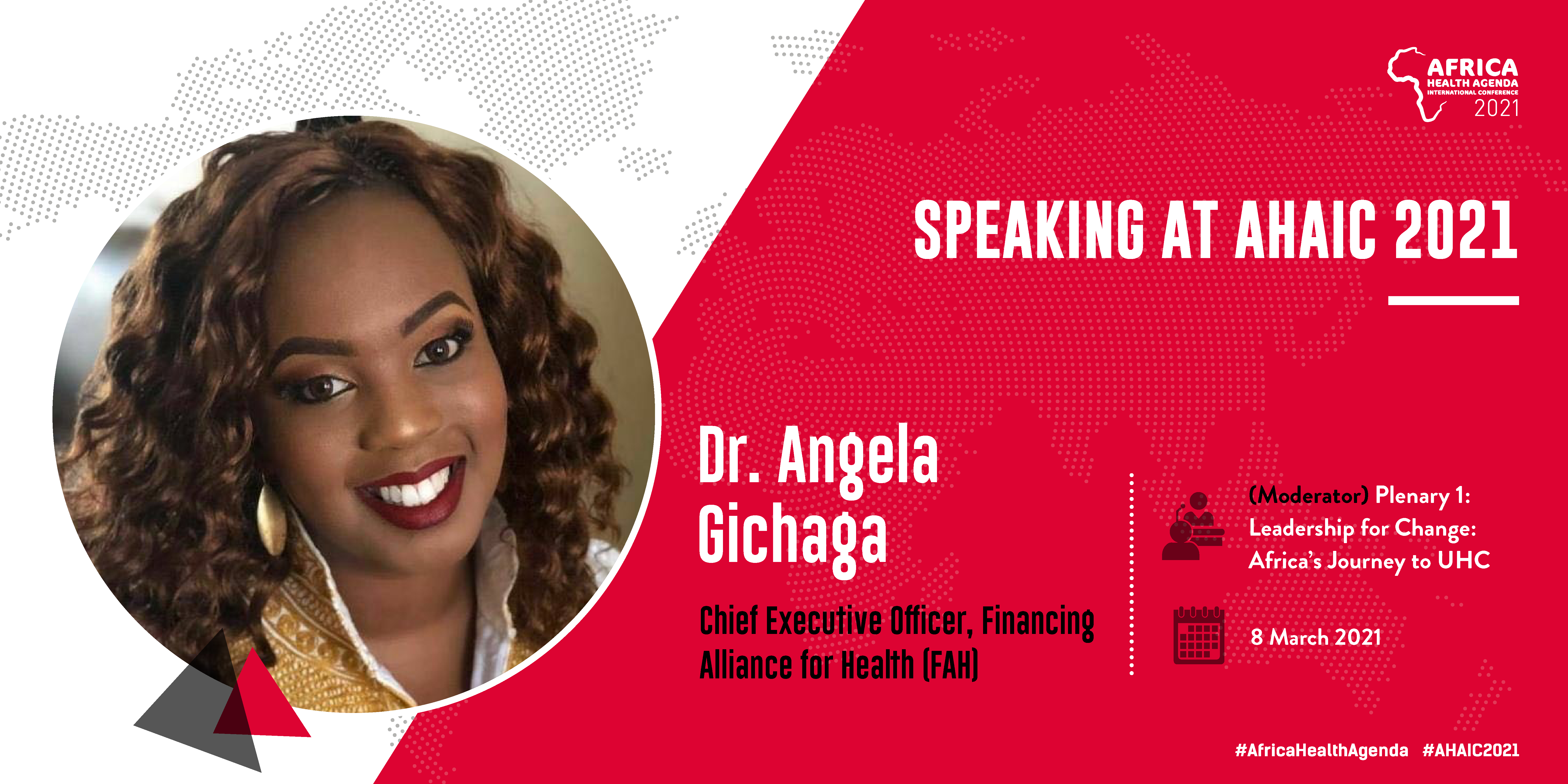 Dr Angela Gichaga - Speaking at AHAIC 2021 Conference
