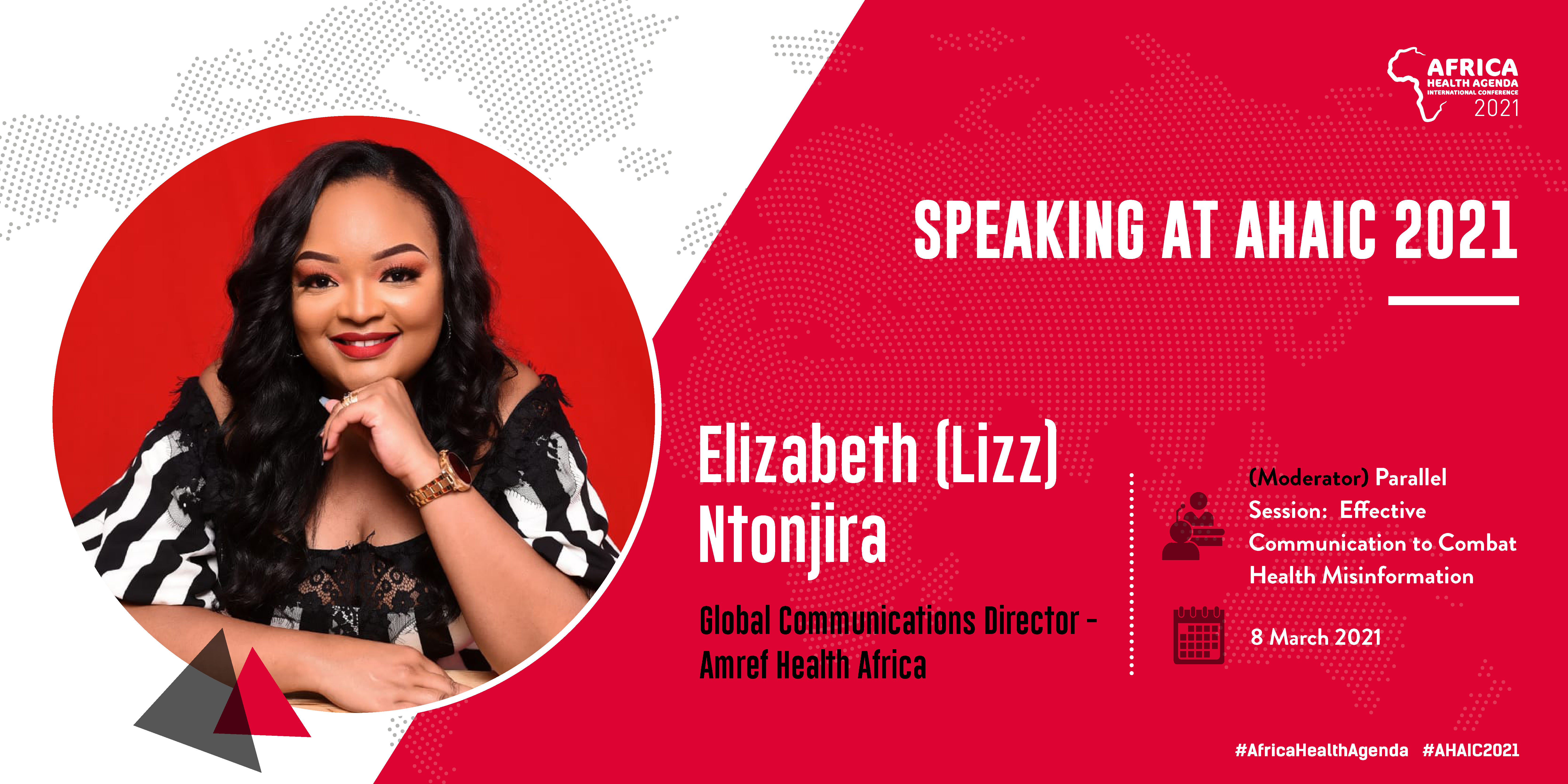 Elizabeth Ntonjira - Speaking at AHAIC 2021 Conference